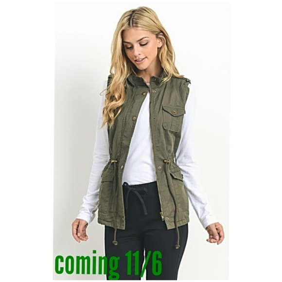 Boutique Jackets & Blazers - Utility vest arriving soon